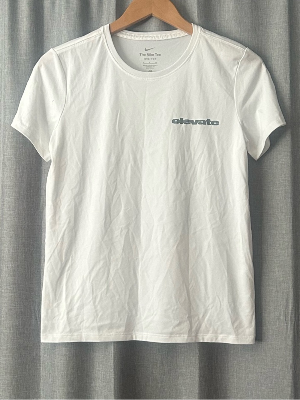 The Nike White Dri-FIT Crewneck Tee